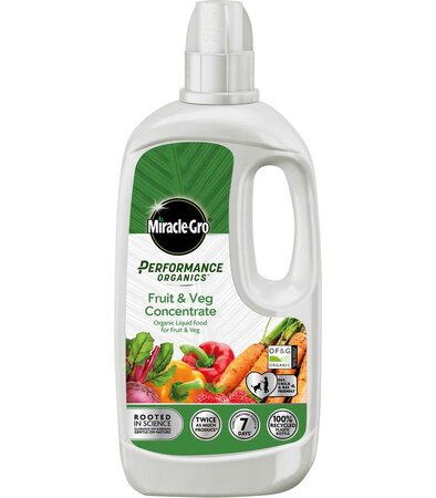 MIRACLE-GRO® MIRACLE-GRO® PERFORMANCE ORGANICS FRUIT & VEG LIQUID CONCENTRATE FOOD 1 LITRE